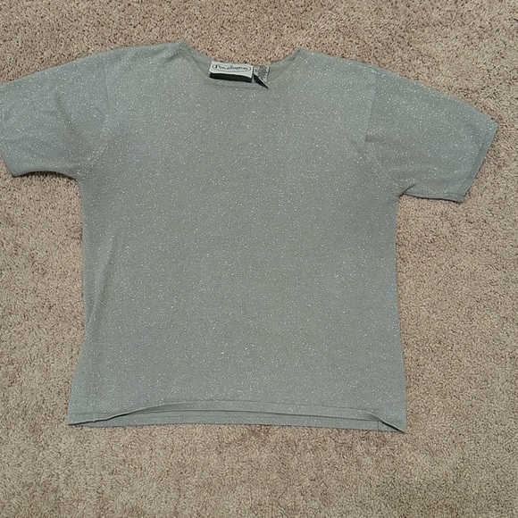 Patchington Silver shimmering Top Renaissance World Tour Size Large - Picture 5 of 5